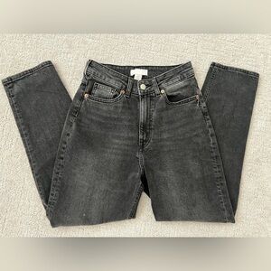 H&M black wash denim